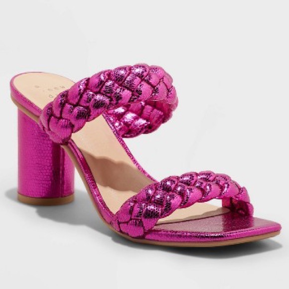 a new day Target Basil Mules Heels in Metallic Pink - Picture 1 of 16